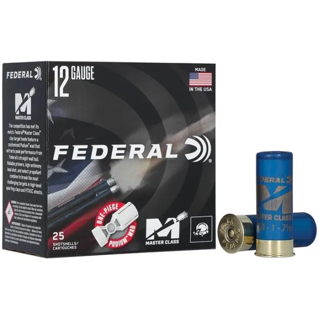 Federal Premium Master Class 12 Gauge 2-3/4 1-1/8oz 1250 FPS #8 MC12HC8 - View 2