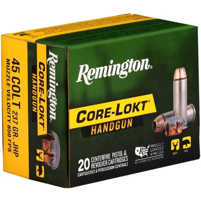 Remington 20272 RHH45C1 45 ACP 237gr Core-Lokt JHP Ammo - View 2
