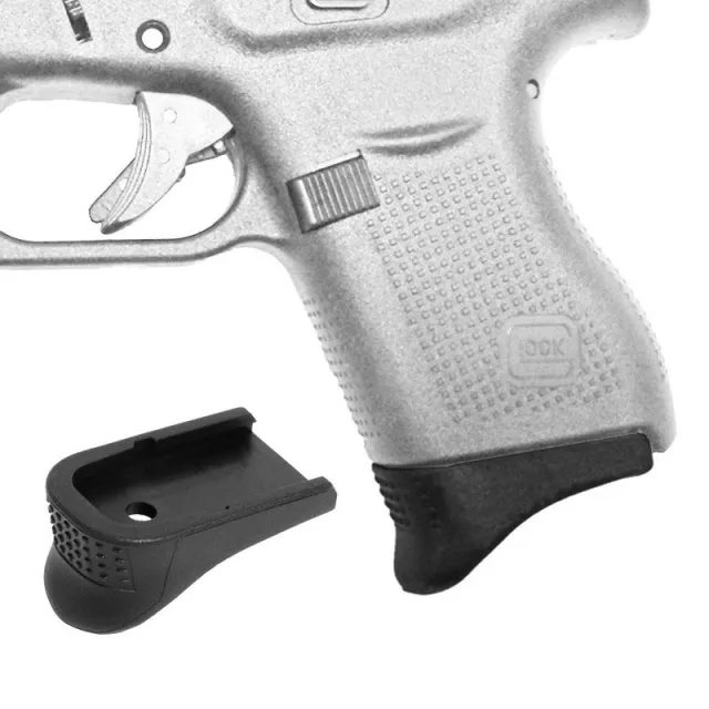 Pearce Grip PG43 Plus Magazine Extension Glock 43 Black Polymer +1 Round - View 2