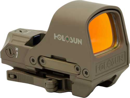 Holosun HS510C-FDE-R Reflex Sight 65 MOA Circle 2 MOA Dot QD Mount FDE - View 2