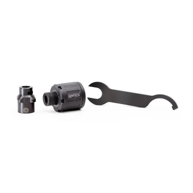 Gemtech 12201 QDA Assembly Black 1/2-28 Thread Mount & Wrench - View 2