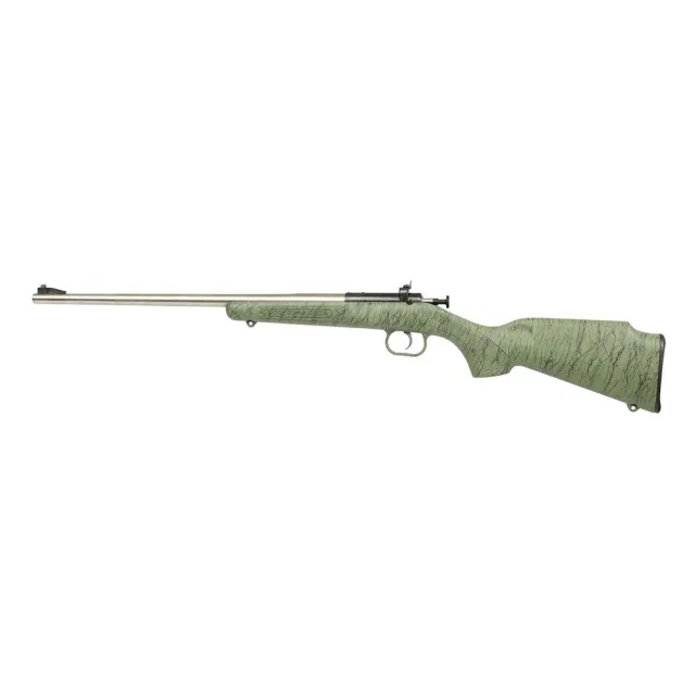 Keystone KSA2442 Crickett 22 LR 16.125" Stainless Rifle Green/Black Stock - View 2