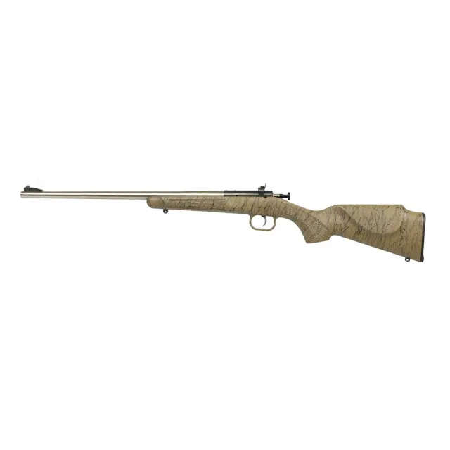 Keystone KSA2443 Crickett 22 LR 16.125" Stainless Rifle Tan/Black Stock - View 2