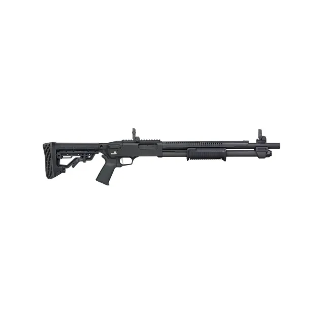 Mossberg 50762 590R 12 Gauge Shotgun 6+1 Magpul MBUS Black Synthetic - View 2
