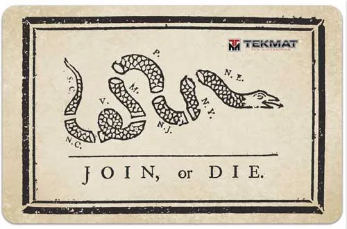 TekMat Join or Die Gun Cleaning Mat 17" Black/Gray R17-JOIN - View 2