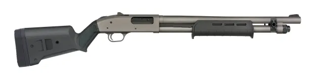 Mossberg 50795 590A1 12 Gauge Shotgun 6+1 Tungsten Grey Magpul Stock - View 2