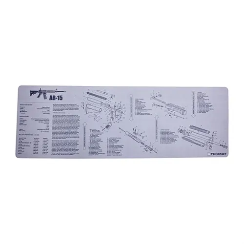 TekMat TEKR36AR15GY AR-15 Cleaning Mat Gray Rubber 12"x36" - View 2