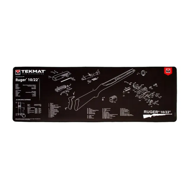 TekMat TEKR441022 Ruger 10-22 Ultra 44 Cleaning Mat 15"x44" Neoprene - View 2