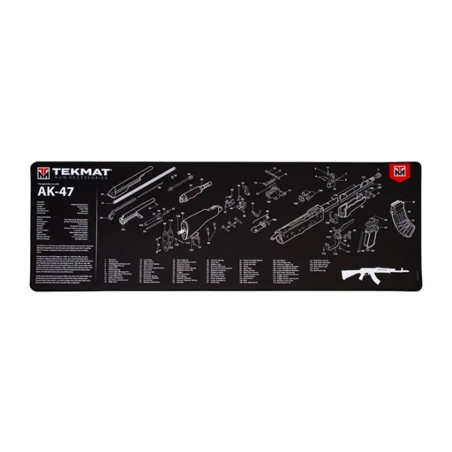 TekMat TEKR44AK47 AK-47 Ultra 44" Gun Cleaning Mat, Oil-Resistant, Black - View 2