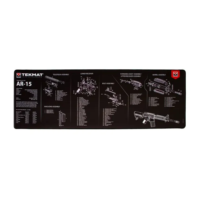 TekMat TEK-R44-AR15 15"x44" Armorer's Bench Mat Black - View 2