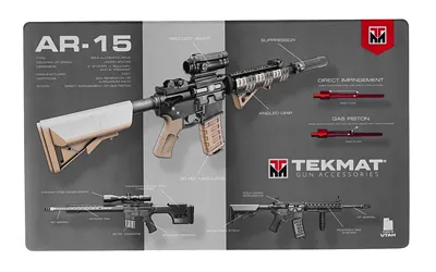 TekMat TEK42AR15WPD AR-15 Door Mat, Black, 25"x42" Waterproof Rubber - View 3