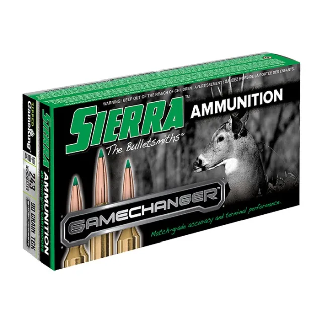 Sierra A410302 GameChanger 243 Win 90 gr 3200 fps Tipped GameKing 20 Bx/10 Cs - View 2