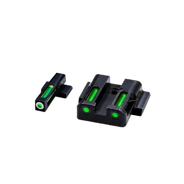 HiViz MPSN321 LiteWave H3 Tritium/Fiber Optic Sight Set for S&W Shield - View 2