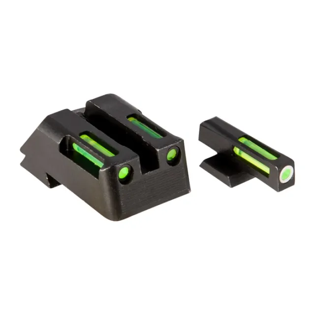 HiViz KBN521 1911 LiteWave H3 Tritium Sight Set Orange/Green - View 2