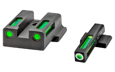 HiViz 9EZN321 LiteWave H3 Sight Set S&W 9EZ Green Tritium Fiber Optic - View 2