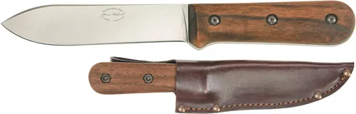 Ka-Bar BK62 Becker Kephart 5.13" 1095 Cro-Van Walnut Knife with Sheath - View 2