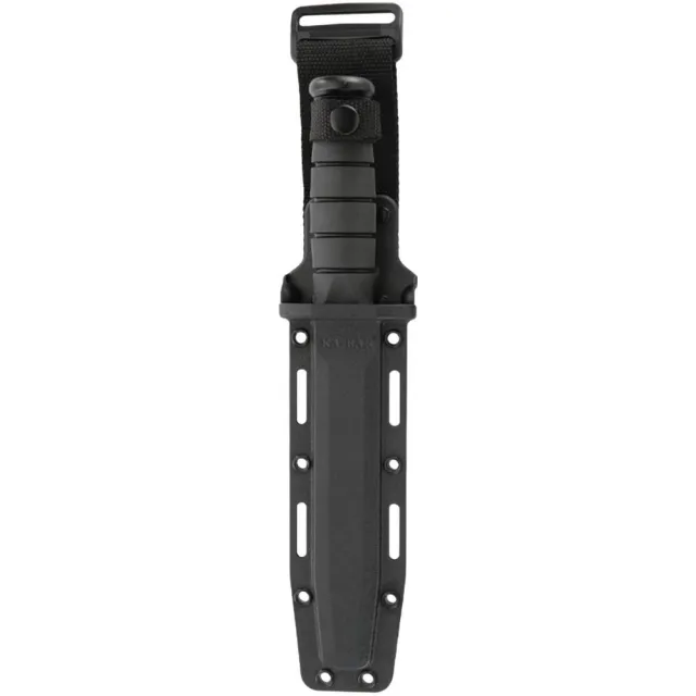 KA-BAR 1213 Full Size Black Fighting Knife 7" Kraton Handle 1095 Cro-Van - View 2