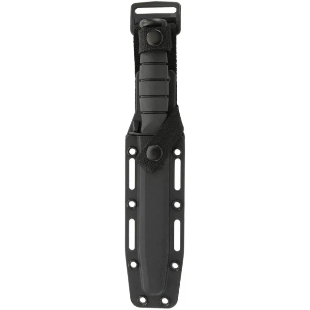 KA-BAR 1258 Short Knife 5.25" Straight Edge with Plastic Sheath - View 2