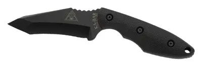 Ka-Bar 2486 TDI Hell Fire 3.56" Recurve Tanto 1095 Blade, Black Handle - View 2