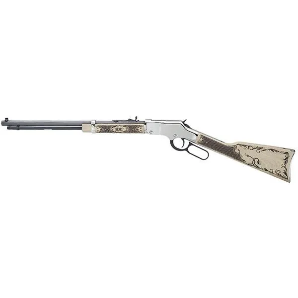 Henry H004AE American Eagle .22 S/L/LR 20 in Octagon Blued Lever Action - View 2