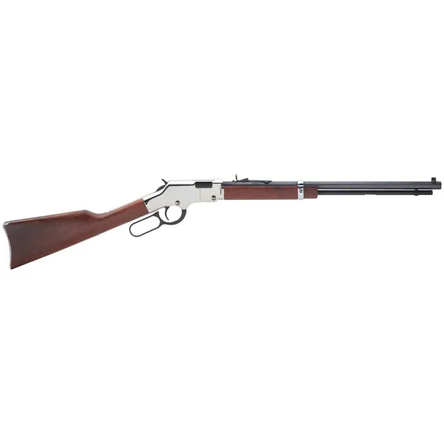 Henry H004SM Golden Boy Silver 22 WMR Lever Action 20 in Barrel Nickel Fini - View 2