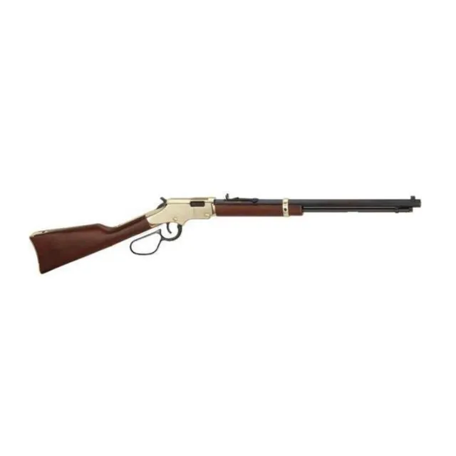 Henry H004VL Golden Boy Large Loop 17 HMR 12+1 20" American Walnut Brass Right Hand - View 2