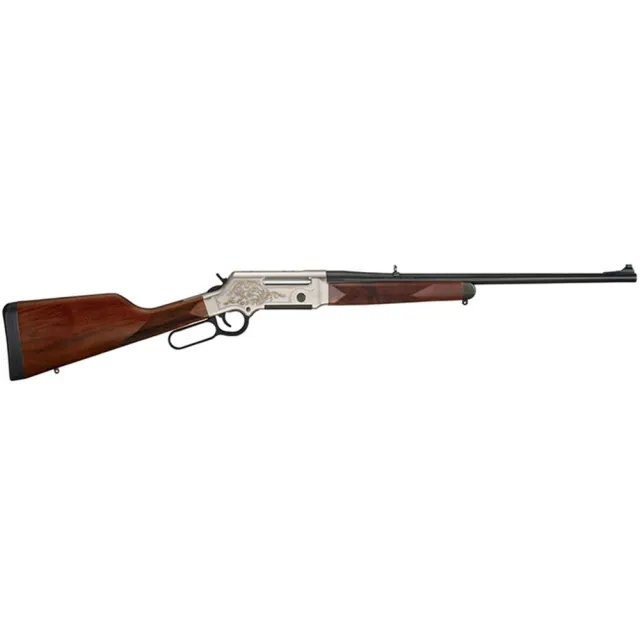 Henry Long Ranger DLX Lever Action .308 Win 20 in Engraved Nickel Plated - View 2