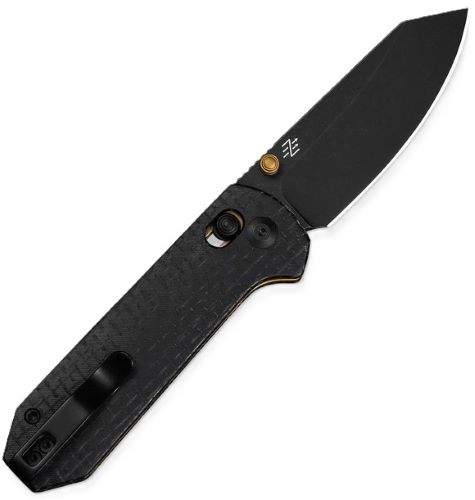 CIVIVI Thumb Stud Crossbar Lock 2.88In 14C28N Black Stonewashed - View 2