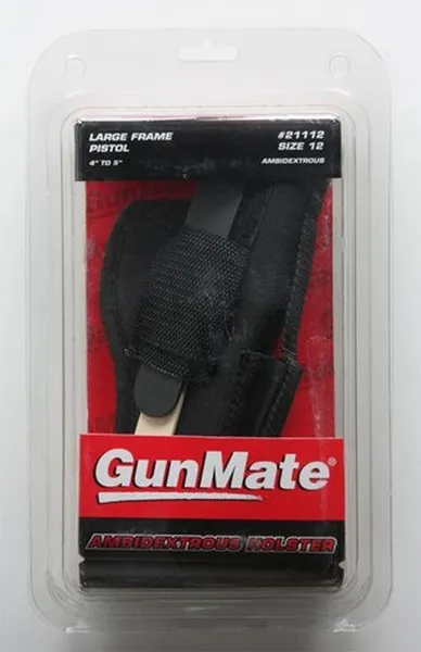Uncle Mike's 21112 GunMate Hip Holster Size 12 Black Ambidextrous - View 2