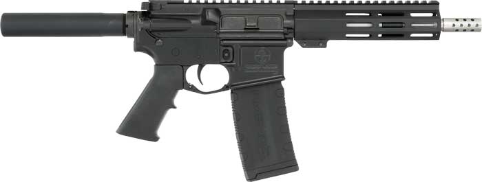 Great Lakes GL15223SSPBLK .223 Wylde AR-15 Pistol 7.5" Stainless Barrel - View 2