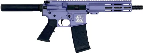 GLFA GL15223PORC .223 Wylde AR-15 Pistol 7.5" Black Nitride Wild Orchid - View 2