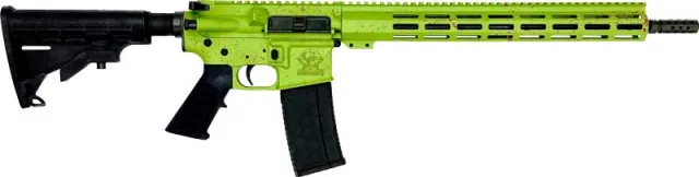 GLFA AR-15 Zombie Splatter .223 Wylde 16 in Cerakote 30 Round Semi-Automati - View 2