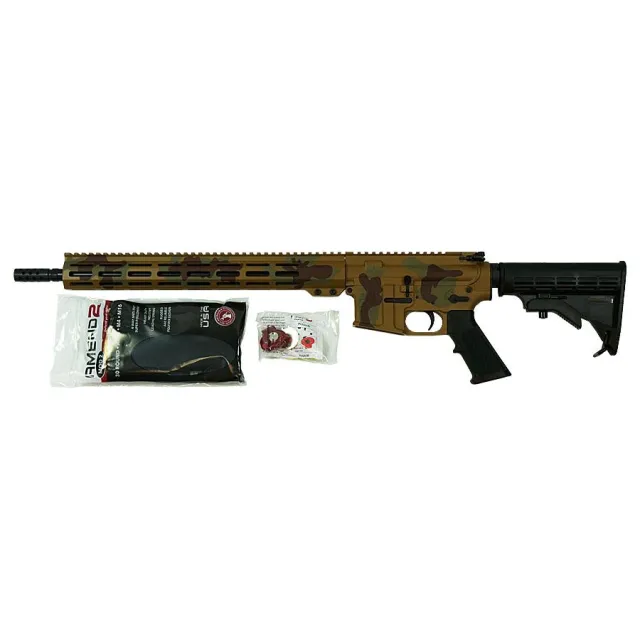 Great Lakes GL15223MSAH AR-15 .223 Wylde 16" Sahara Camo M-LOK Rifle - View 2