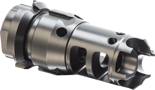 Lantac DGN9MMCWM Dragon 9mm Muzzle Brake Black 13.5x1 LH 3.68oz - View 2
