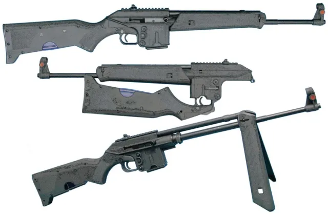 Kel-Tec SU16ABLK Semi-Loading Rifle, 5.56x45mm NATO Caliber, 18.5" Barrel, 10+1 Capacity, Black Metal Finish, Right Hand Orientation - View 2