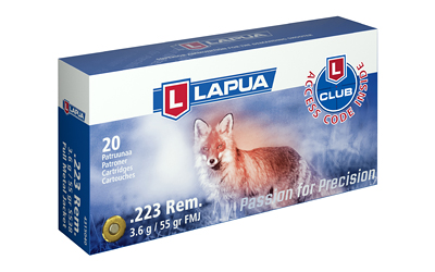 Lapua 4315042 223 Remington 55 Grain FMJ 20 Round Box - View 2