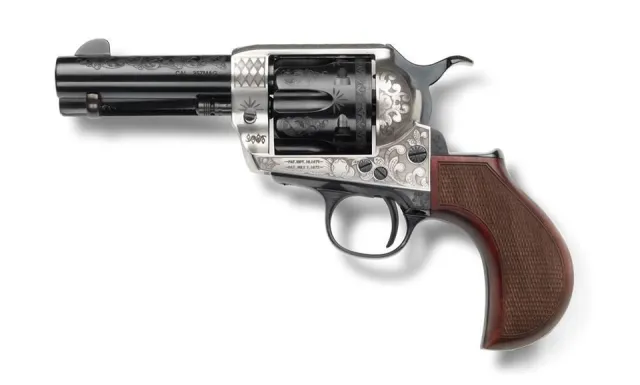 Pietta GW357AJ312NMCWL Alchimista Jr 357Mag 3.5" Two-Tone Engraved Revolver - View 2