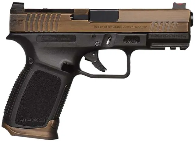 GForce Arms RPX9 9mm Pistol 15+1 Worn Bronze Slide Fiber Optic Sights - View 2