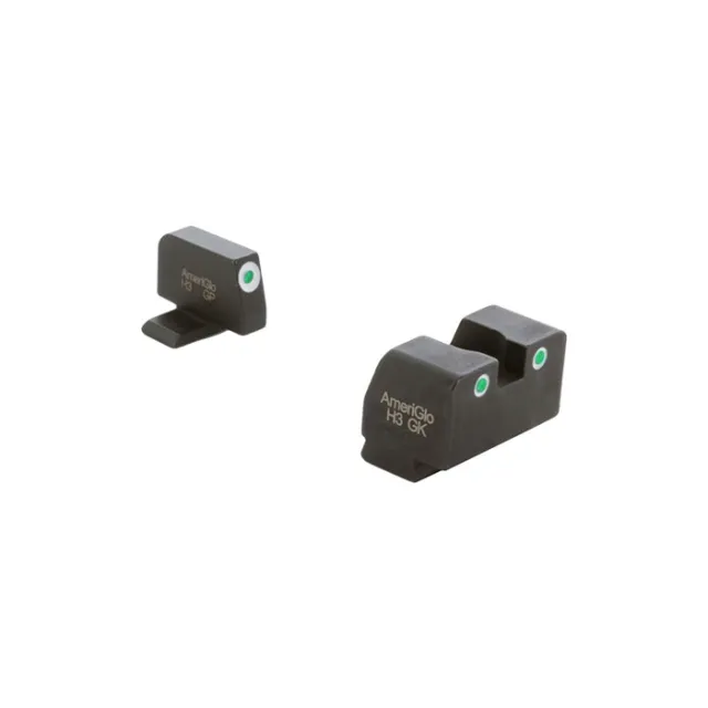 AmeriGlo SG181 Sig Sauer Tall Suppressor Sight Set Green Tritium Steel - View 3