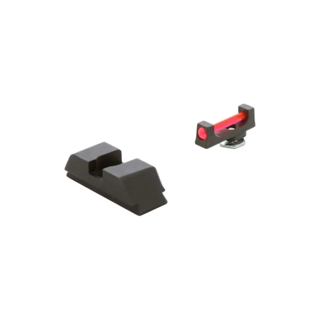 AmeriGlo GFT113 Range Sight Set Glock Red Fiber Optic Front/Black Rear - View 2