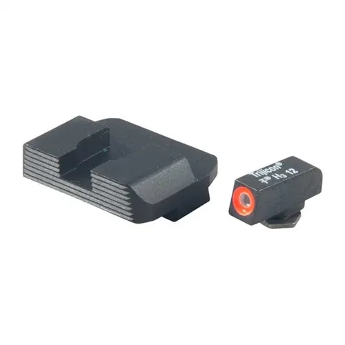 AmeriGlo GL434 Protector Glock Sight Set Green Tritium Orange Outline Black Serrated GL-434 - View 2