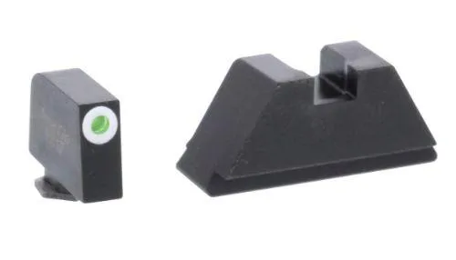 AmeriGlo Sight Fits All Glocks Grn Triti Whte Outline Front Blk Rear - View 2