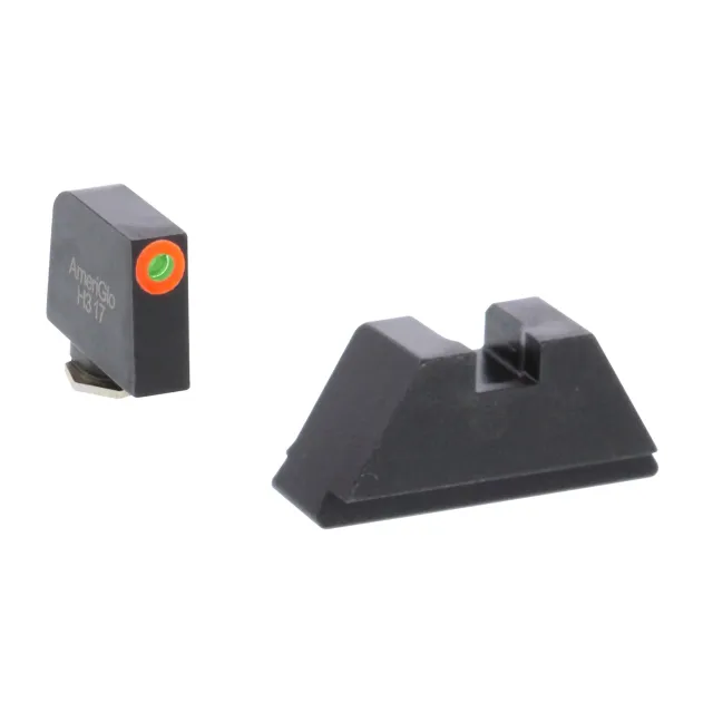 AmeriGlo GL511 Optic Sight Set Glock XL Tall Green Tritium Orange Outline - View 2