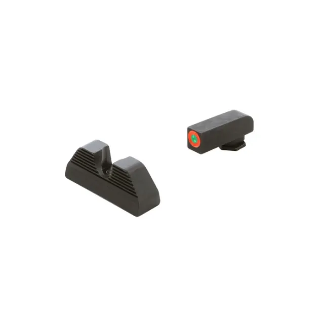 AmeriGlo GL351 Protector Sight Set Glock Green Tritium Orange Outline - View 2