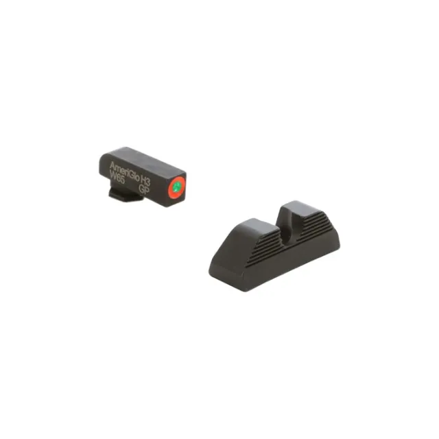 AmeriGlo GL351 Protector Sight Set Glock Green Tritium Orange Outline - View 3