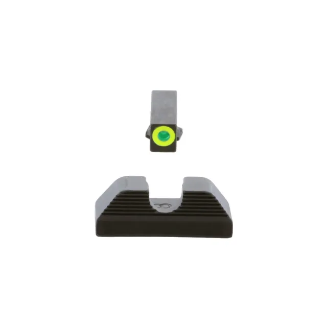 AmeriGlo UC Sight Fits Glock 42 and 43 LimeGreenLumi Outline Front GL-352 - View 2