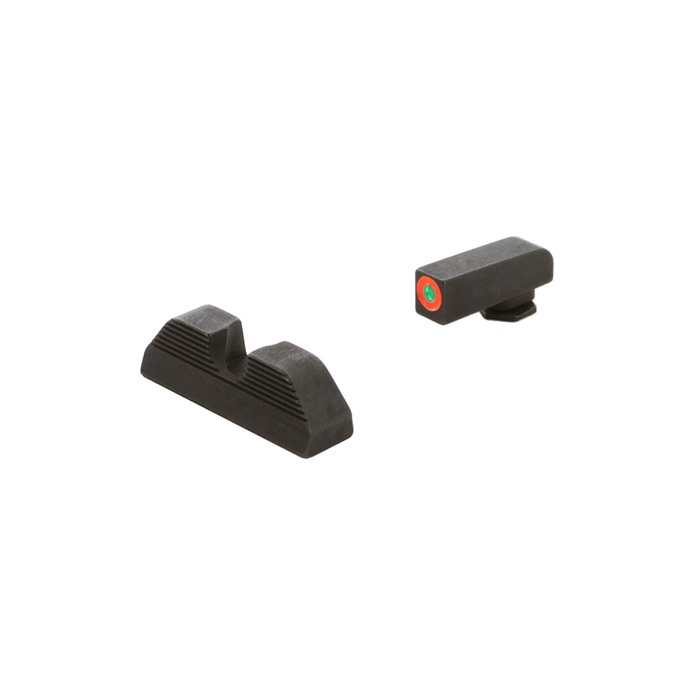 AmeriGlo GL353 Protector Sight Set Glock Green Tritium Orange Outline - View 2