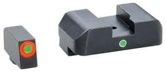 AmeriGlo GL203 i-Dot Sight Set Glock Gen 1-4 Tritium Green/Orange - View 2