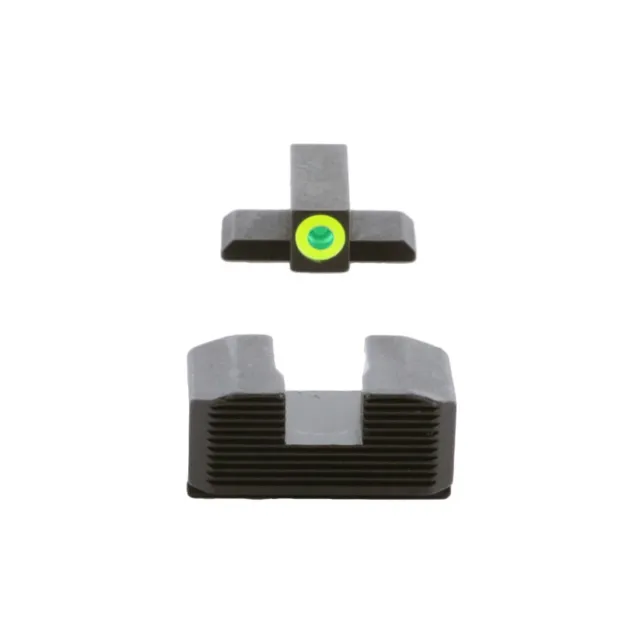 AmeriGlo SA-533 Tritium Front LumiGreen Outline Black Rear Sights Hellcat - View 2