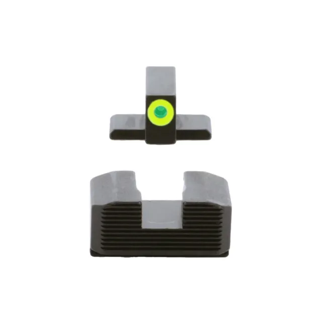 AmeriGlo SA-534 Tritium LumiGreen Front Black Serrated Rear Sights Hellcat - View 2